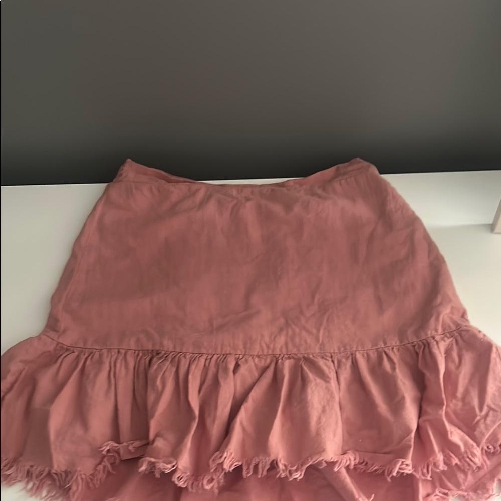 Pink Ruffled Women's Skirt